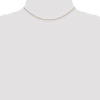 14K.8mm Yellow Gold Diamond-cut Cable Chain with Lobster Clasp, 14" view 3