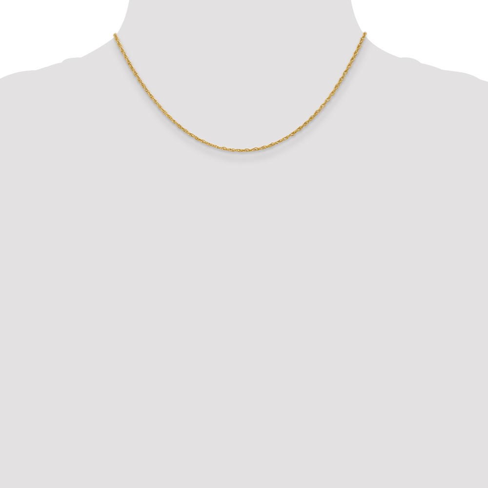 14K 16 inch 1.3 Heavy Baby Rope with Lobster Clasp Chain (PEN6-16)