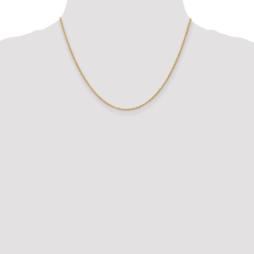 14K 18 inch 1.3 Heavy Baby Rope with Lobster Clasp Chain (PEN6-18)