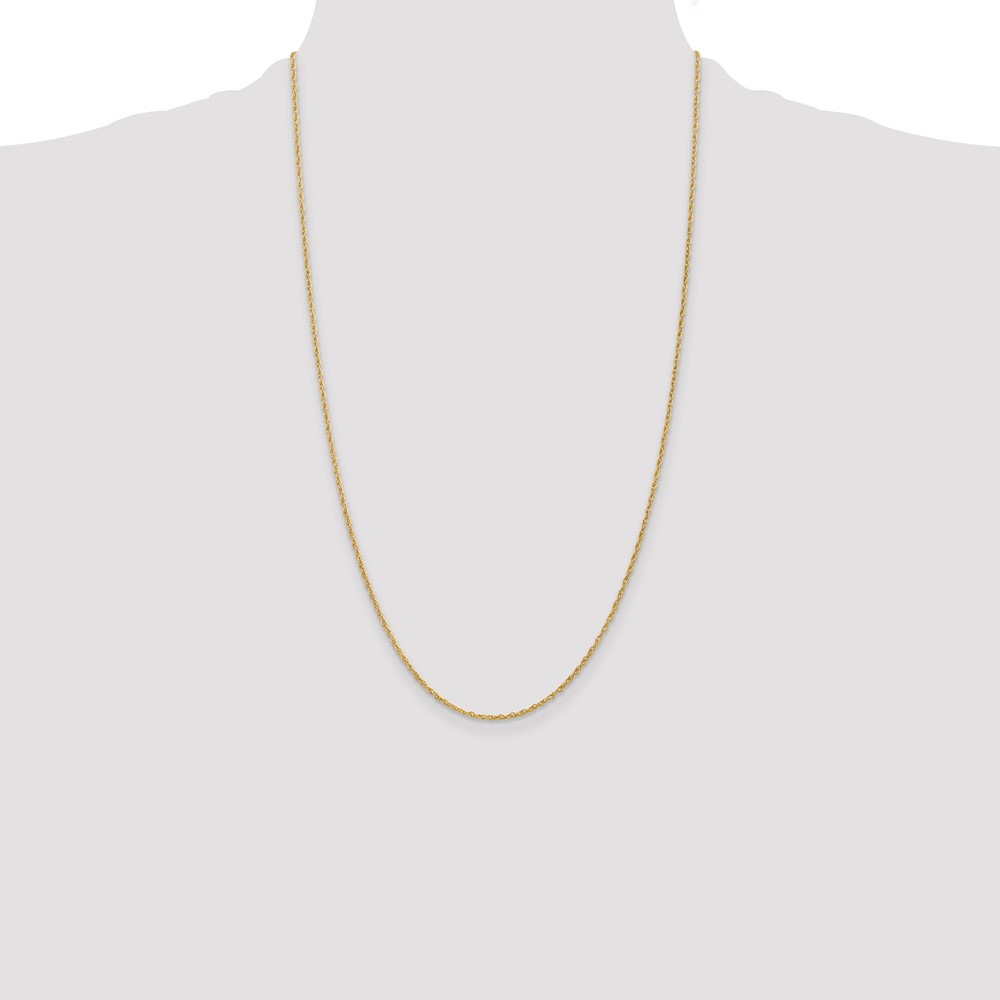 14K 26 inch 1.3 Heavy Baby Rope with Lobster Clasp Chain (PEN6-26)
