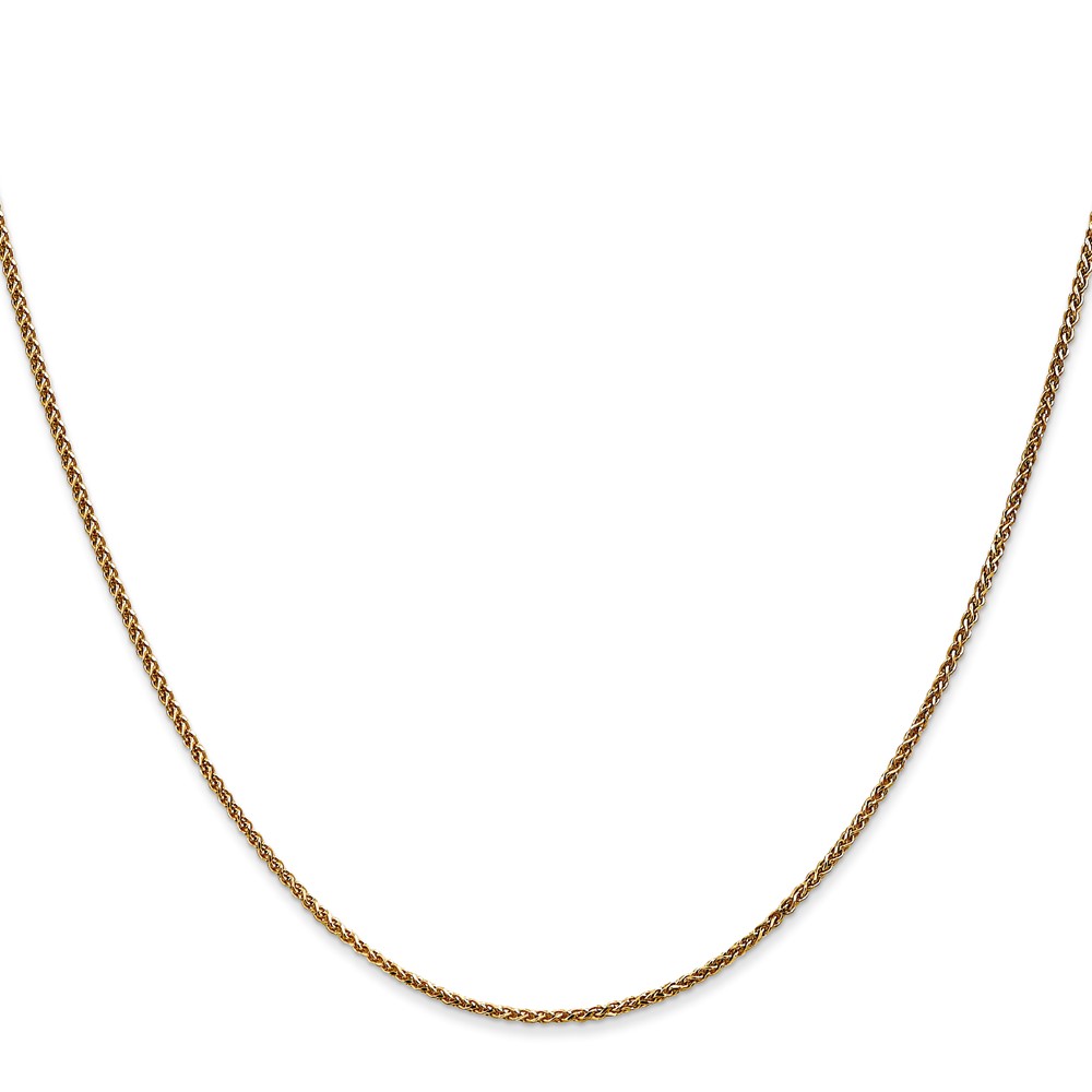 14K 22 inch 1.25mm Diamond-cut Spiga with Lobster Clasp Chain (PEN62-22)
