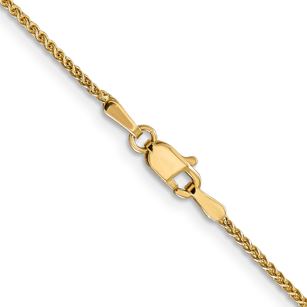 14K 22 inch 1.25mm Diamond-cut Spiga with Lobster Clasp Chain (PEN62-22)