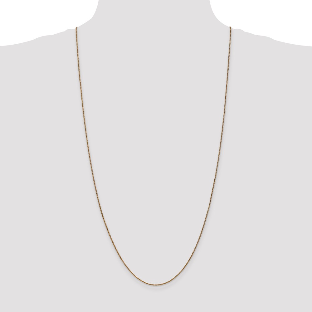14K 30 inch 1.25mm Diamond-cut Spiga with Lobster Clasp Chain (PEN62-30)