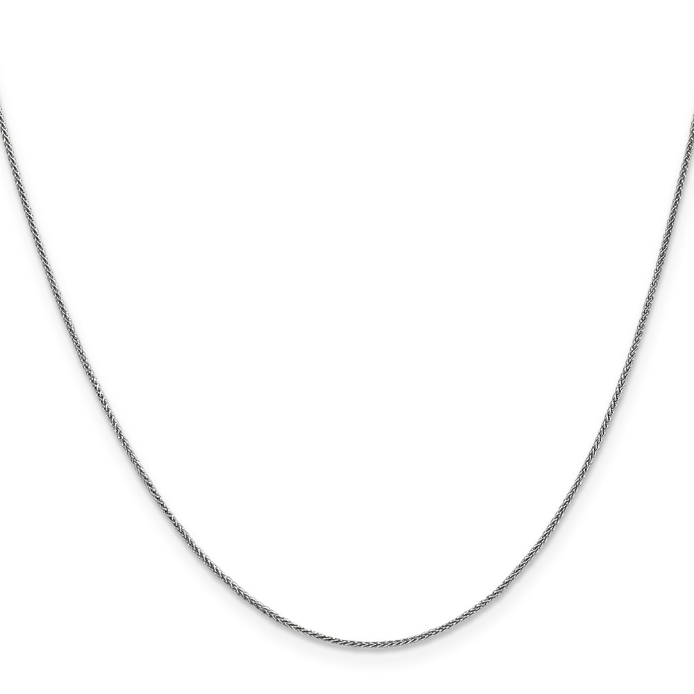 14K White Gold 30 inch .85mm Spiga with Lobster Clasp Chain (PEN95-30)