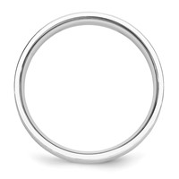 Platinum 5mm Polished Flat Wedding Band view 2