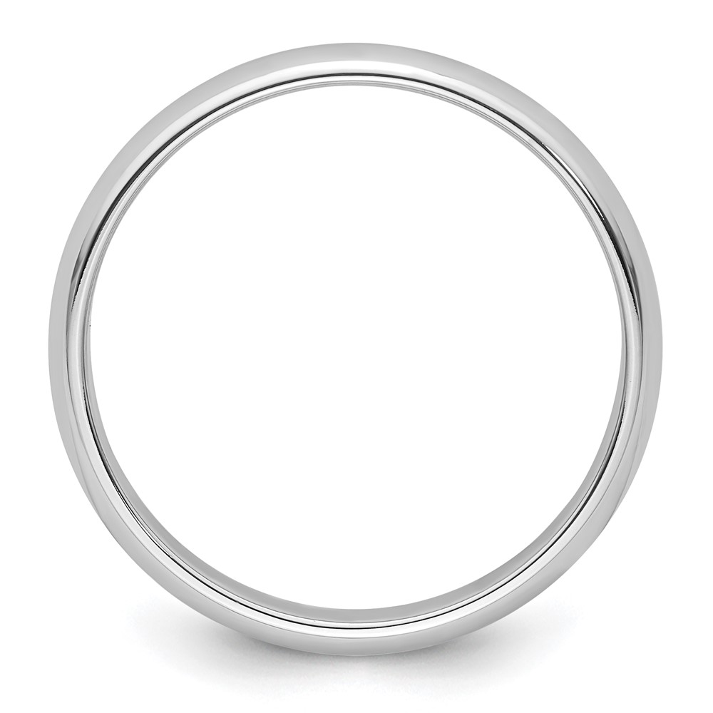 Platinum 4mm Half Round Wedding Band Size 12 (PHR040-12)