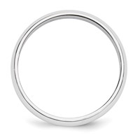 Platinum 5mm Half Round Wedding Band view 2