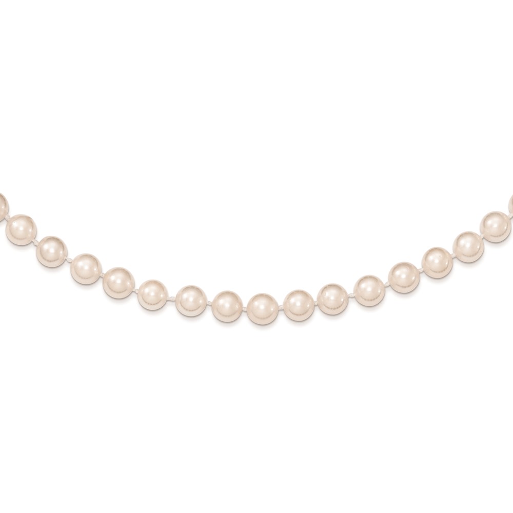 14k 6-7mm White Round Akoya Saltwater Cultured Pearl 7 inch Bracelet (PL60AA-7)