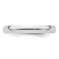 Platinum 3mm Lightweight Comfort-Fit Wedding Band view 5