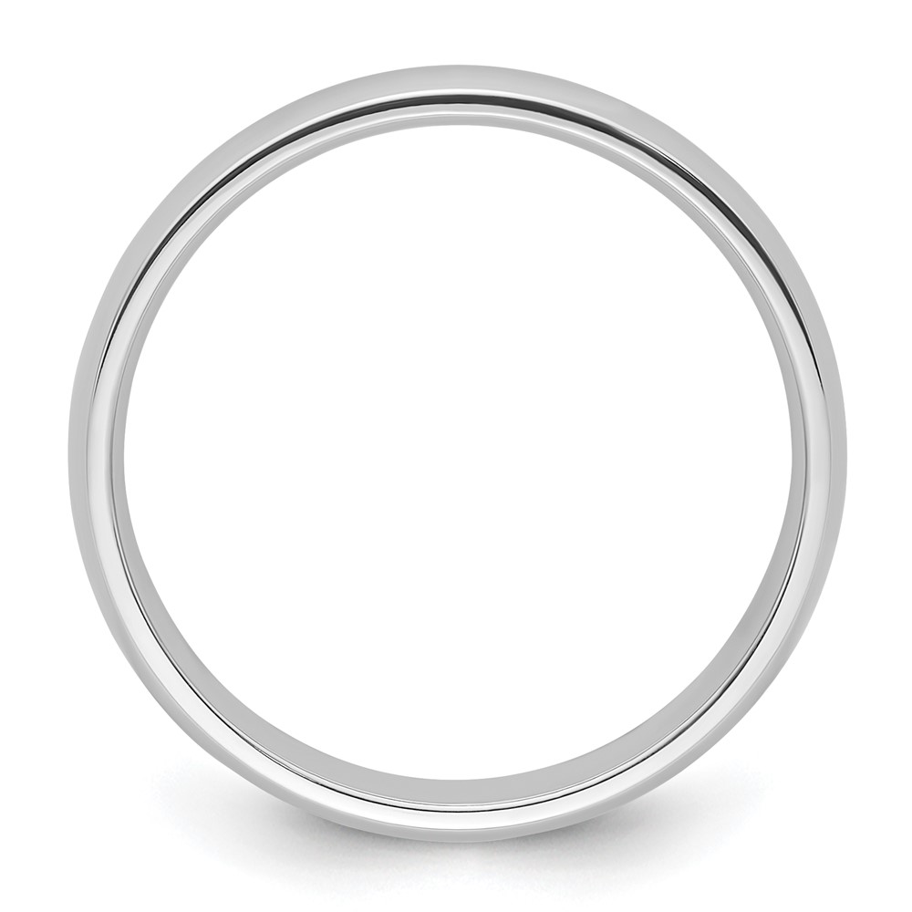 Platinum 4mm Lightweight Comfort-Fit Wedding Band Size 4 (PLWCF040-4)