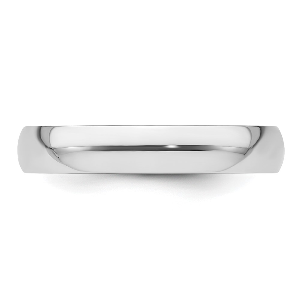 Platinum 4mm Lightweight Comfort-Fit Wedding Band Size 4 (PLWCF040-4)