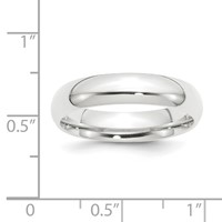 Platinum 5mm Lightweight Comfort-Fit Wedding Band view 3