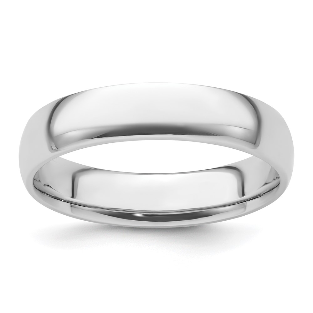 Platinum 5mm Lightweight Comfort-Fit Wedding Band Size 5.5 (PLWCF050-5.5)