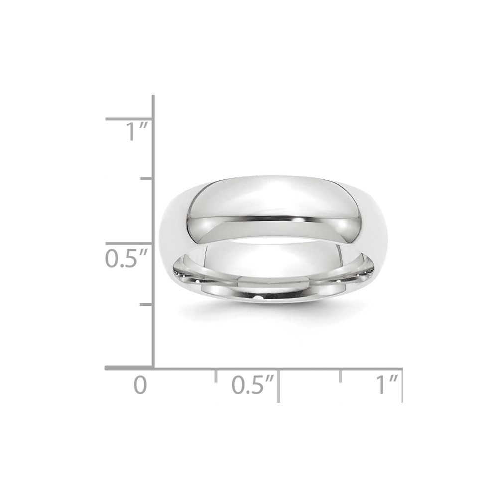 Platinum 8mm Lightweight Comfort-Fit Wedding Band Size 9 (PLWCF080-9)