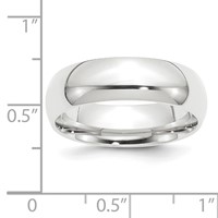 Platinum 8mm Lightweight Comfort-Fit Wedding Band view 3
