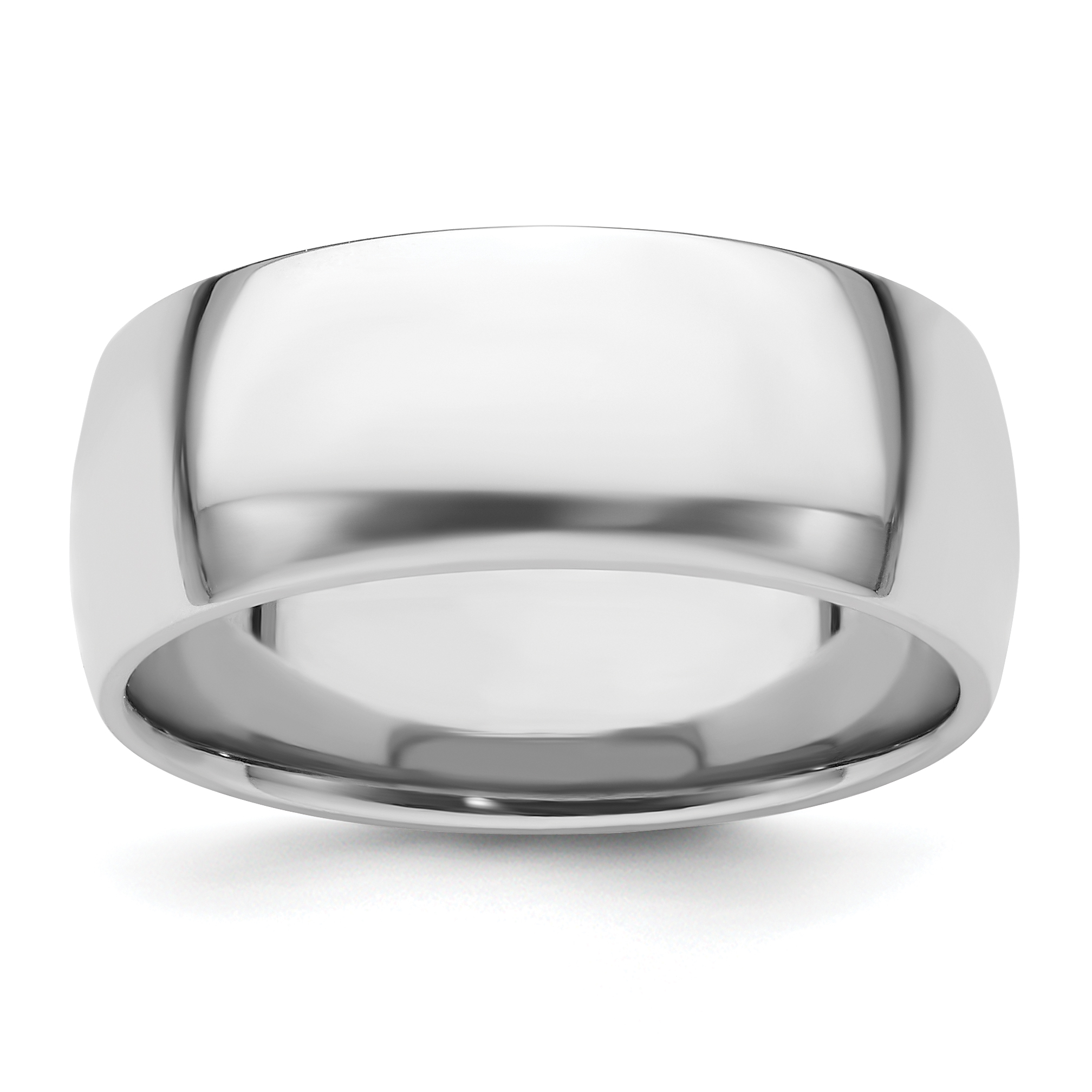 Platinum 8mm Lightweight Comfort-Fit Wedding Band Size 6 (PLWCF080-6)