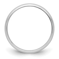 Platinum 3mm Half Round Featherweight Wedding Band view 2
