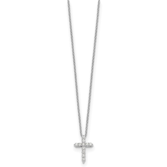 True Origin Lab Grown Diamond Cross Pendant Necklaces
