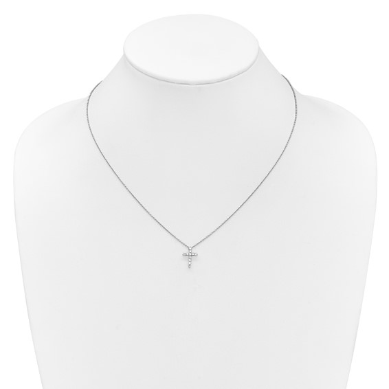 True Origin Lab Grown Diamond Cross Pendant Necklaces