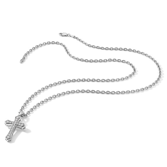 True Origin Lab Grown Diamond Men's Cross Pendants