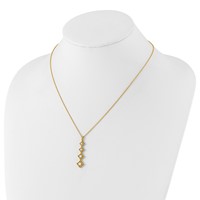 True Origin 14K Yellow Gold 0.38 Carat Lab Grown Diamond VS+ F+ Complete Pendant Necklace, 18" view 3