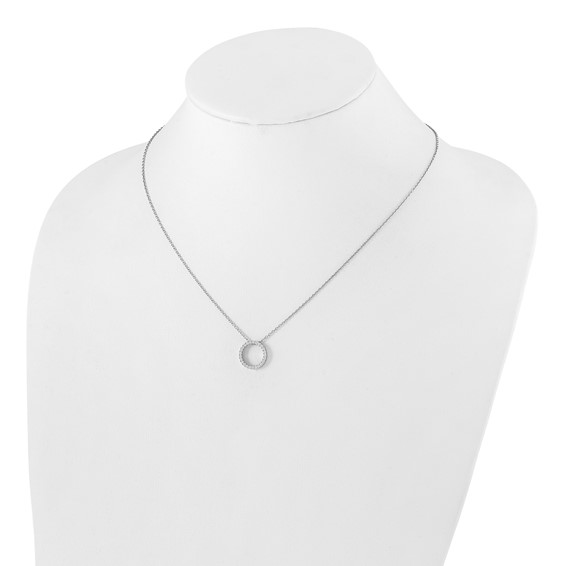 Diamond Circle Pendant Necklaces