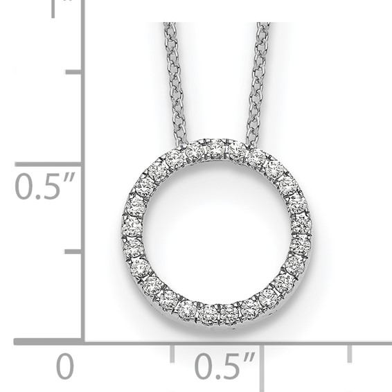 Diamond Circle Pendant Necklaces