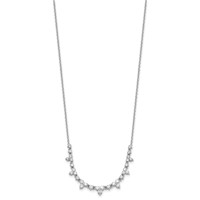 True Origin 14K White Gold 1.50 Carat Lab Grown Diamond VS+ F+ Complete Necklace, 18" view 2