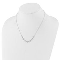 True Origin 14K White Gold 1.50 Carat Lab Grown Diamond VS+ F+ Complete Necklace, 18" view 3