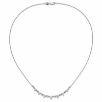 True Origin 14K White Gold 1.50 Carat Lab Grown Diamond VS+ F+ Complete Necklace, 18" view 5