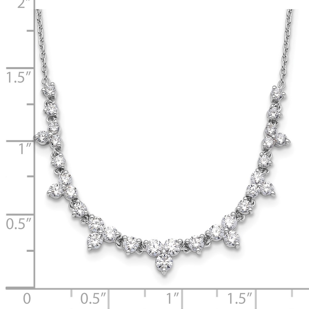 True Origin 14k White Gold 1 1/2 carat Lab Grown Diamond VS DEF 18 inch Necklace (PM10021-152-WLD-18)