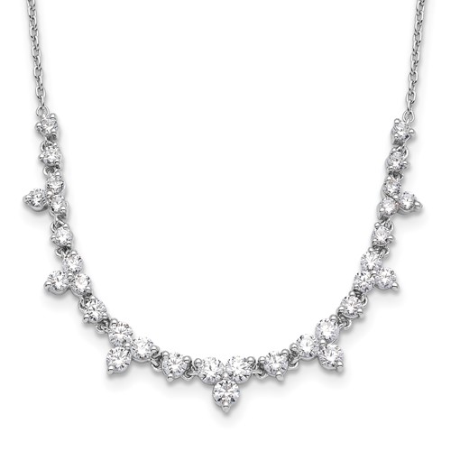 True Origin 14K White Gold 1.50 Carat Lab Grown Diamond VS+ F+ Complete Necklace, 18"