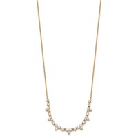 True Origin 14K Yellow Gold 1.50 Carat Lab Grown Diamond VS+ F+ Complete Necklace, 18" view 2