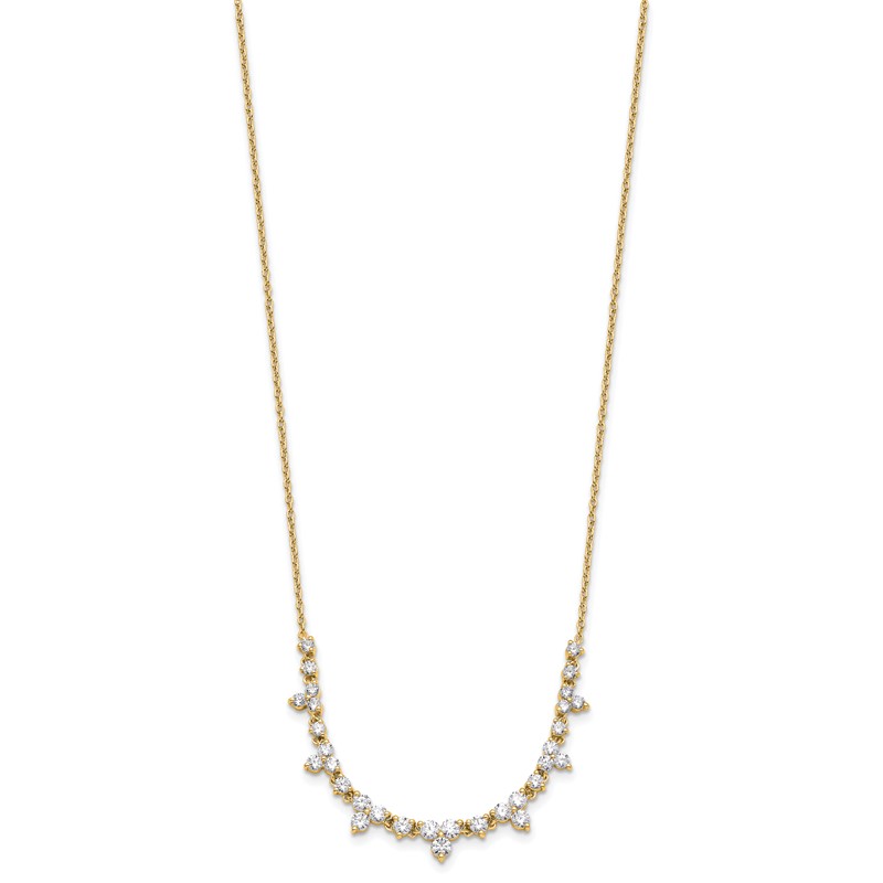 True Origin 14k 1 1/2 carat Lab Grown Diamond VS DEF 18 inch Necklace