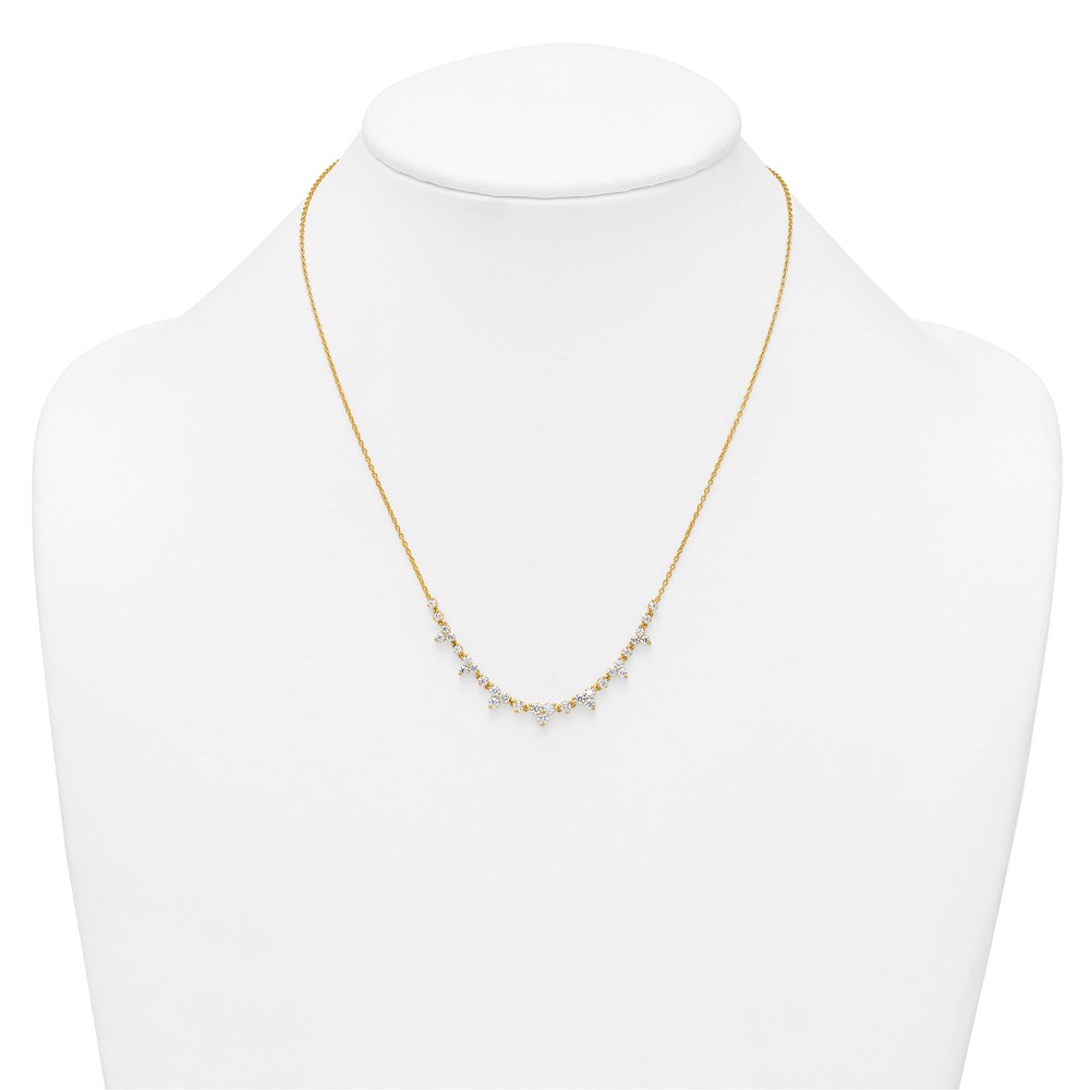 True Origin 14k 1 1/2 carat Lab Grown Diamond VS DEF 18 inch Necklace (PM10021-152-YLD-18)