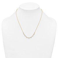 True Origin 14K Yellow Gold 1.50 Carat Lab Grown Diamond VS+ F+ Complete Necklace, 18" view 3