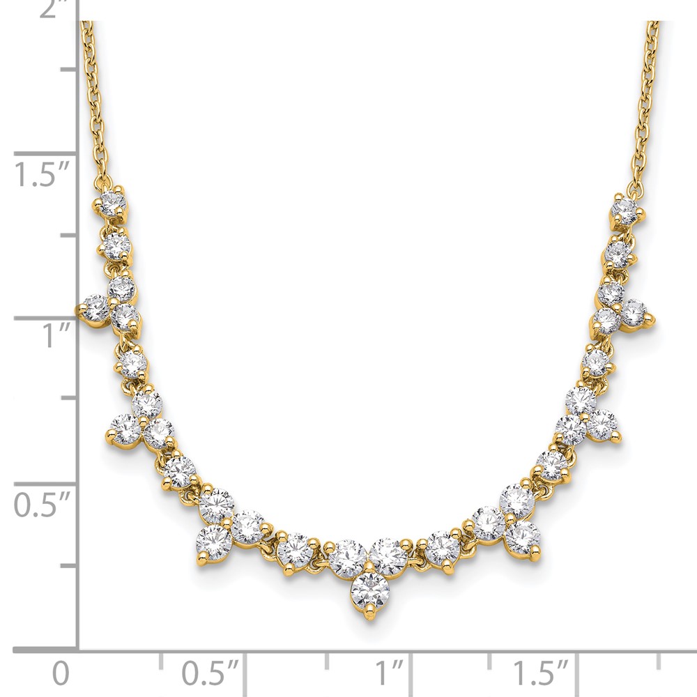 True Origin 14k 1 1/2 carat Lab Grown Diamond VS DEF 18 inch Necklace (PM10021-152-YLD-18)
