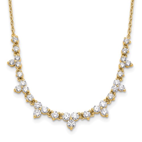 True Origin 14K Yellow Gold 1.50 Carat Lab Grown Diamond VS+ F+ Complete Necklace, 18"