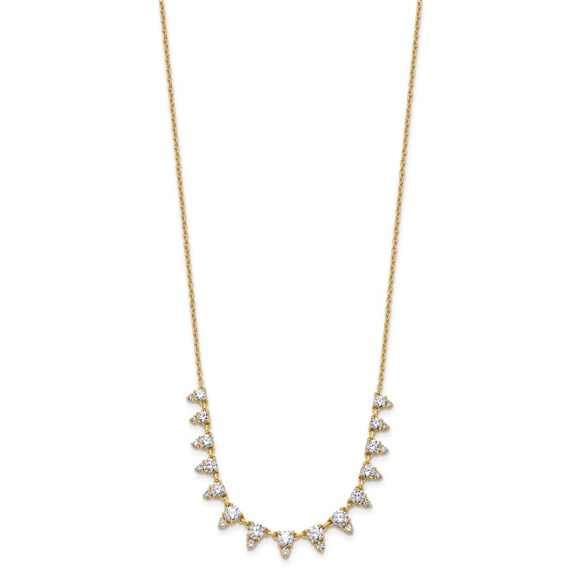 True Origin 14k 2 carat Lab Grown Diamond VS DEF 18 inch Necklace