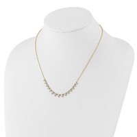 True Origin 14K Yellow Gold 2 Carat Lab Grown Diamond VS+ F+ Complete Necklace, 18" view 3