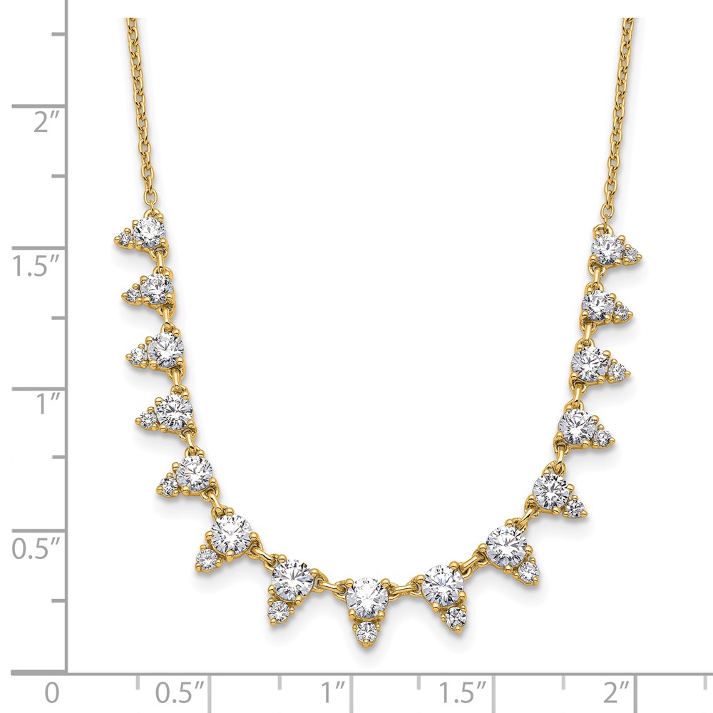 True Origin 14k 2 carat Lab Grown Diamond VS DEF 18 inch Necklace (PM10022-203-YLD-18)