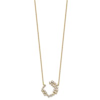 True Origin 14K Yellow Gold 1 Carat Lab Grown Diamond VS+ F+ Complete Necklace, 18" view 2