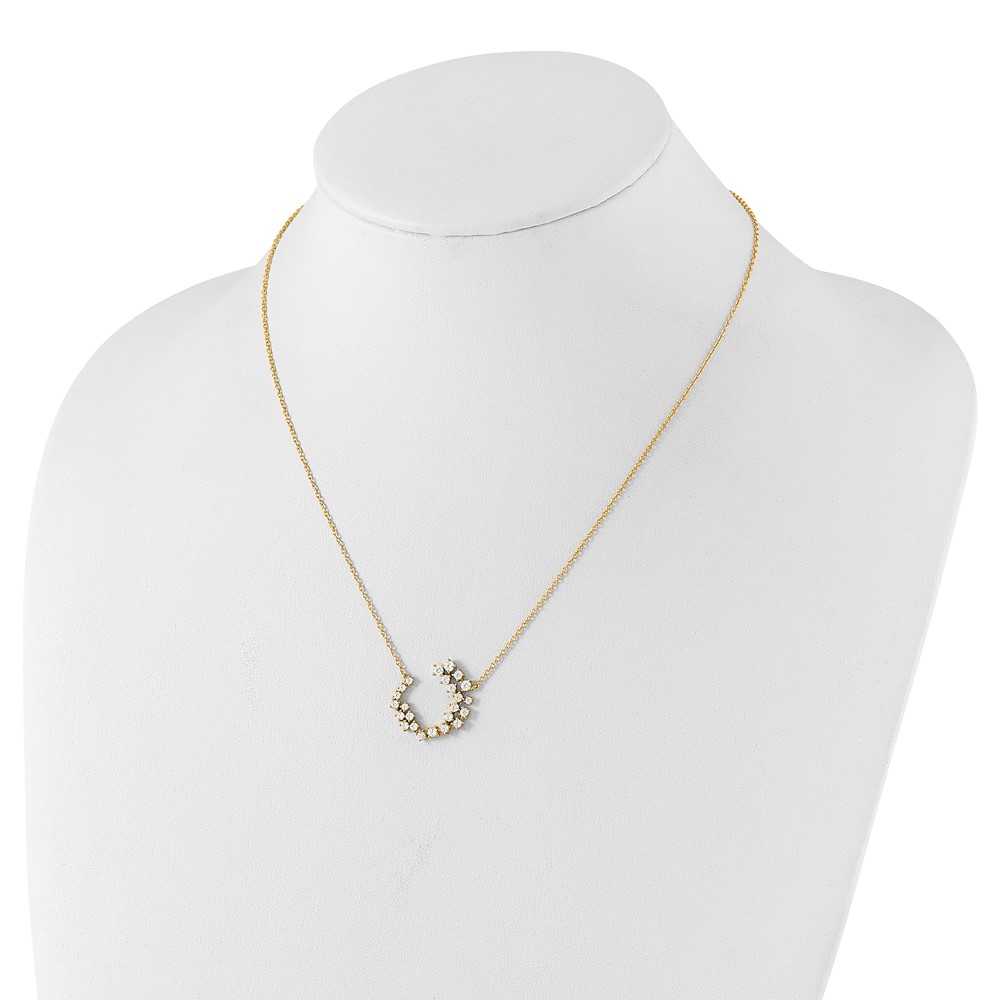 True Origin 14k 1 carat Lab Grown Diamond VS DEF 18 inch Fashion Necklace (PM10024-098-YLD-18)