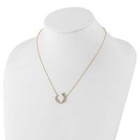 True Origin 14K Yellow Gold 1 Carat Lab Grown Diamond VS+ F+ Complete Necklace, 18" view 3