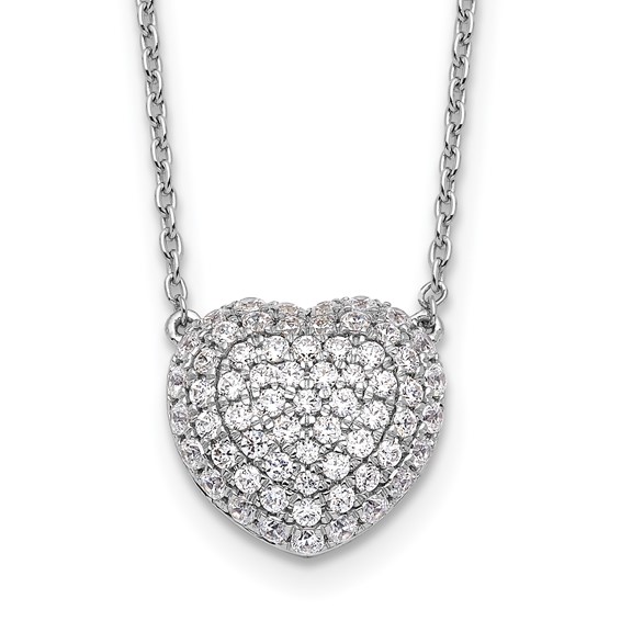 True Origin Lab Grown Diamond Heart Necklaces