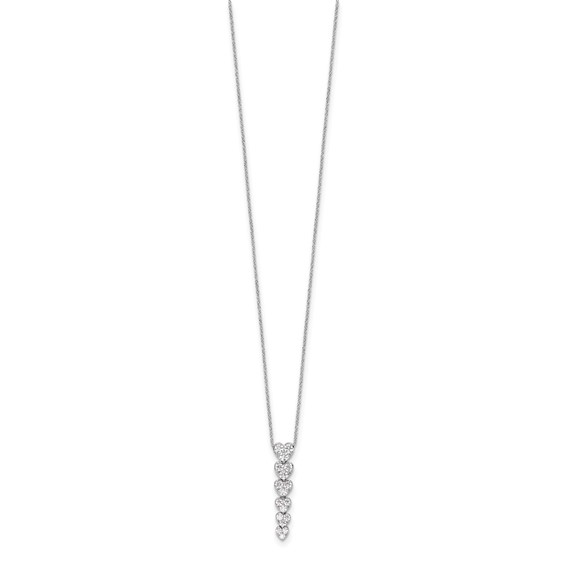 True Origin Lab Grown Diamond Heart Pendants with Chain