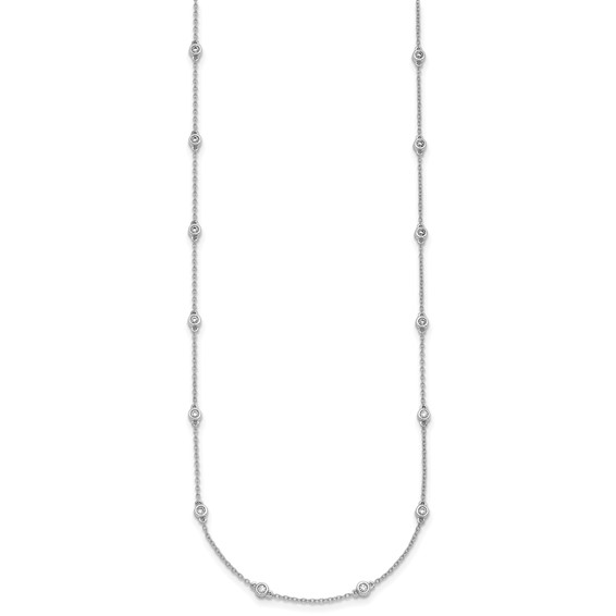 Diamond Station Cable Necklaces