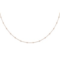 True Origin 14K Rose Gold 0.50 Carat Lab Grown Diamond VS+ F+ Complete 18 Station Necklace, 18" view 3