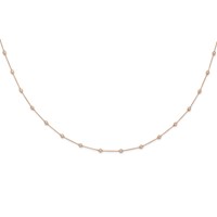 True Origin 14K Rose Gold 1.33 Carat Lab Grown Diamond VS+ F+ Complete 20 Station Necklace, 20" view 3