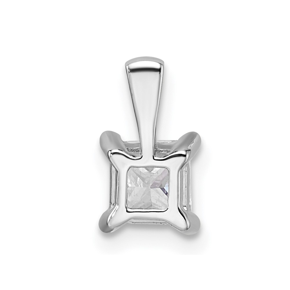 14k White Gold 3/4 carat Lab Grown Diamond VS/SI+ G+ 18 inch 4 Prong Pendant Necklace (PM1018-075-WLG)